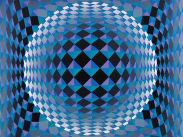VASARELY、アトモス、希少画集画、新品額装付