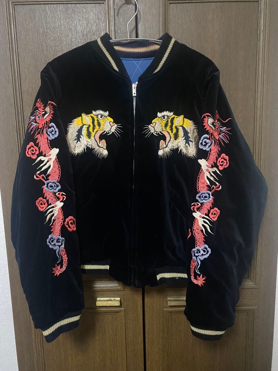 Mサイズ テーラー東洋 別珍 スカジャン 白虎 M品番18427 TIGER HEAD