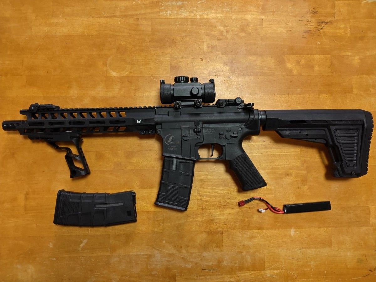ICS 電動ガン HERA ARMS CQR 最新ロット 美品 電子トリガー タンカラー