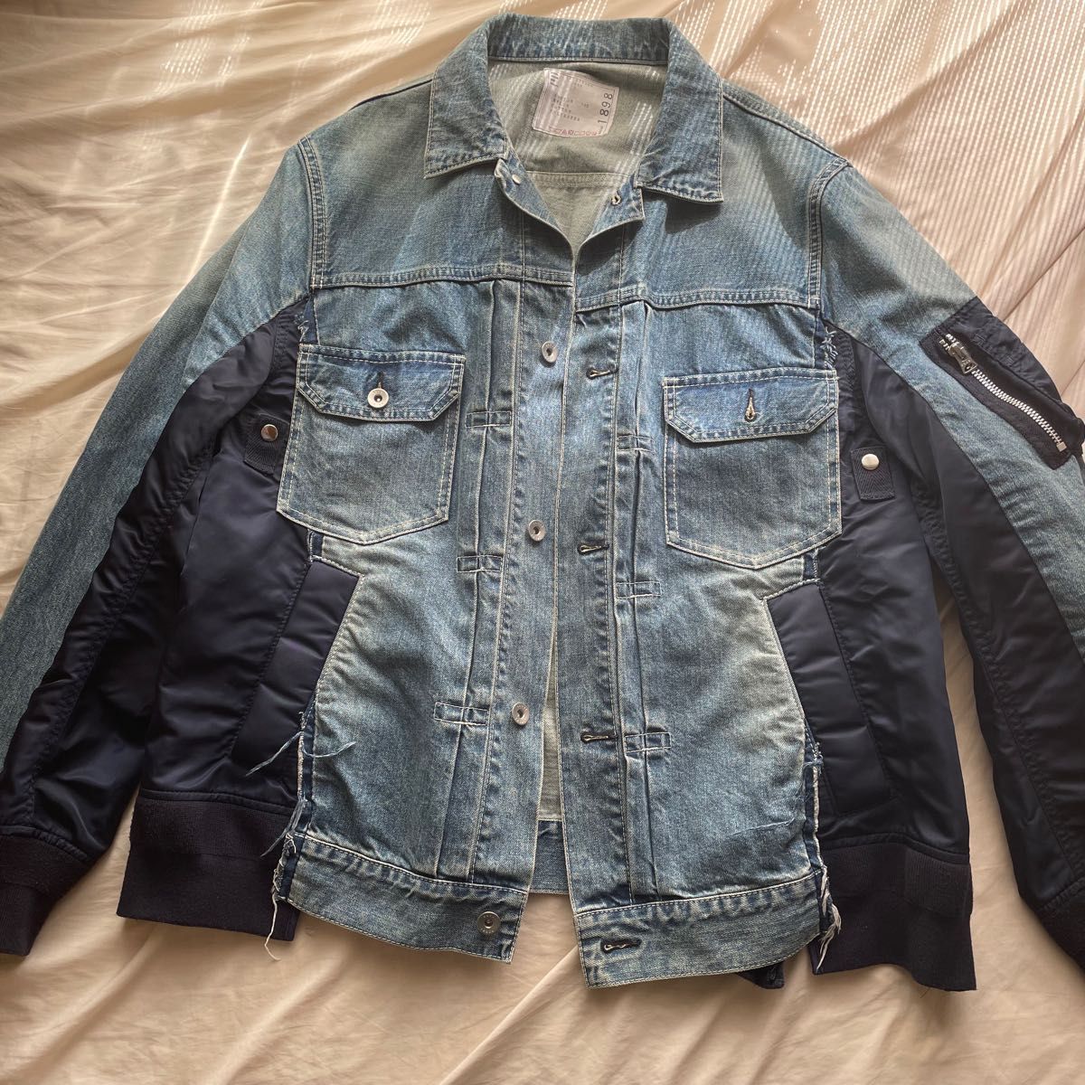 sacai レイヤードデニムジャケット 20-02263M サイズ2 | Shop at