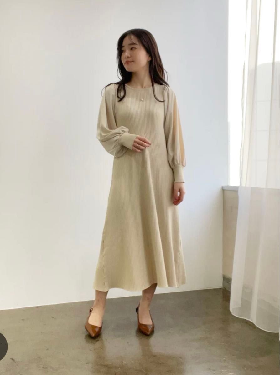 Valentino フレアドレス クレープワンピース ペプラム フリル