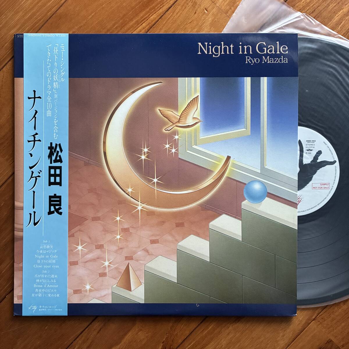 松田良 ナイチンゲール NIGHT IN GALE LP 松田良