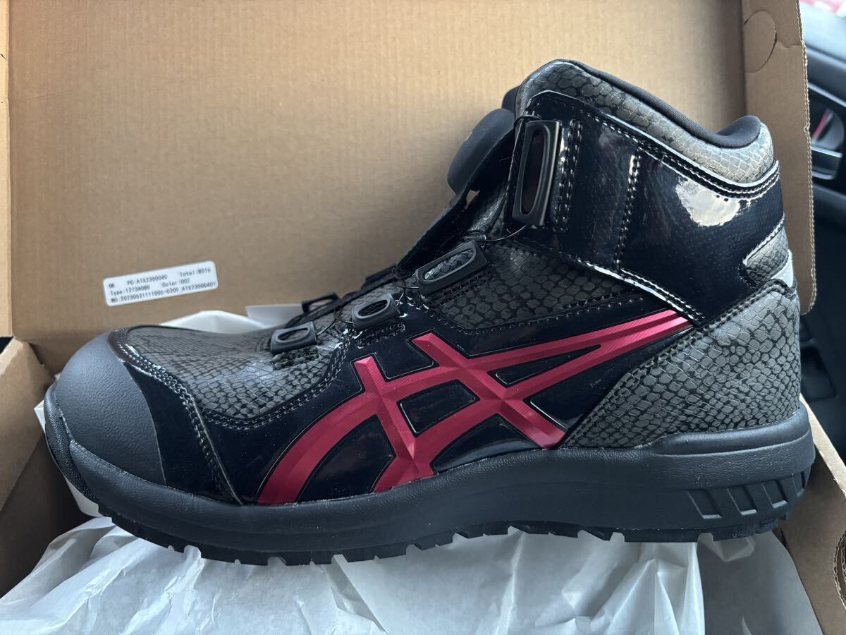 限定カラー asics アシックス CP304LC 104 28cm BOA ブラック×ホワイト