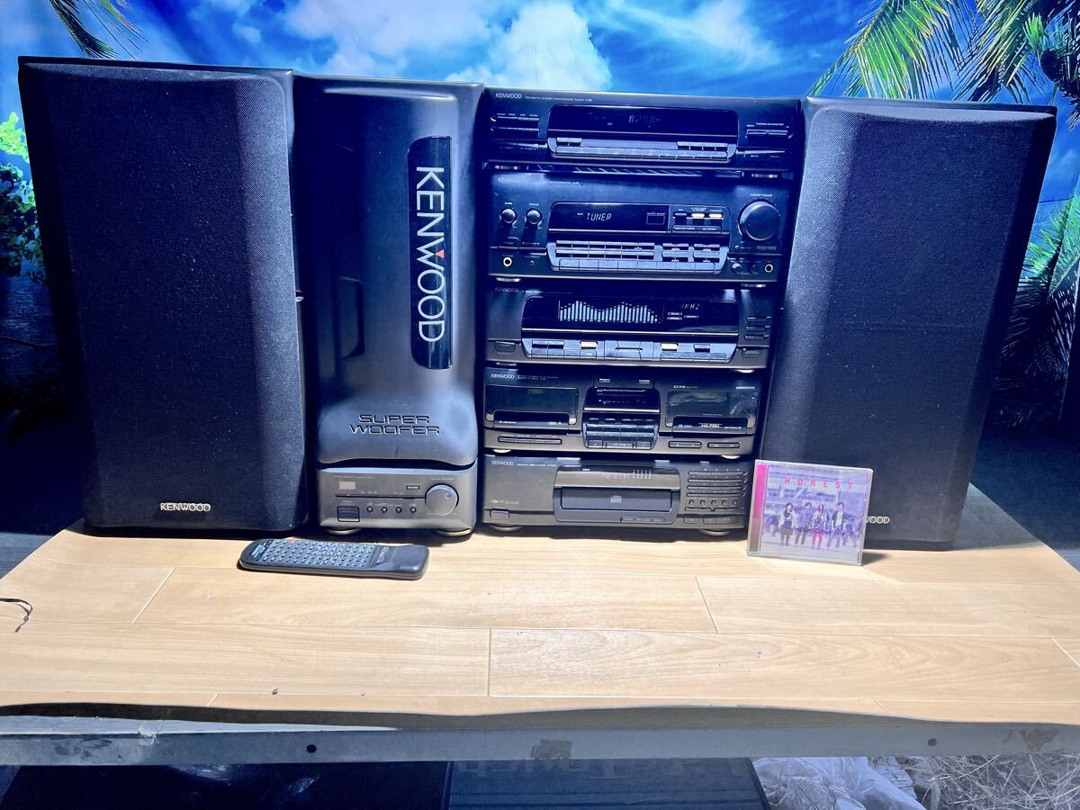 KENWOOD SW-7 サブウーハー 操作パネルシート剥がれ エッジ割れ