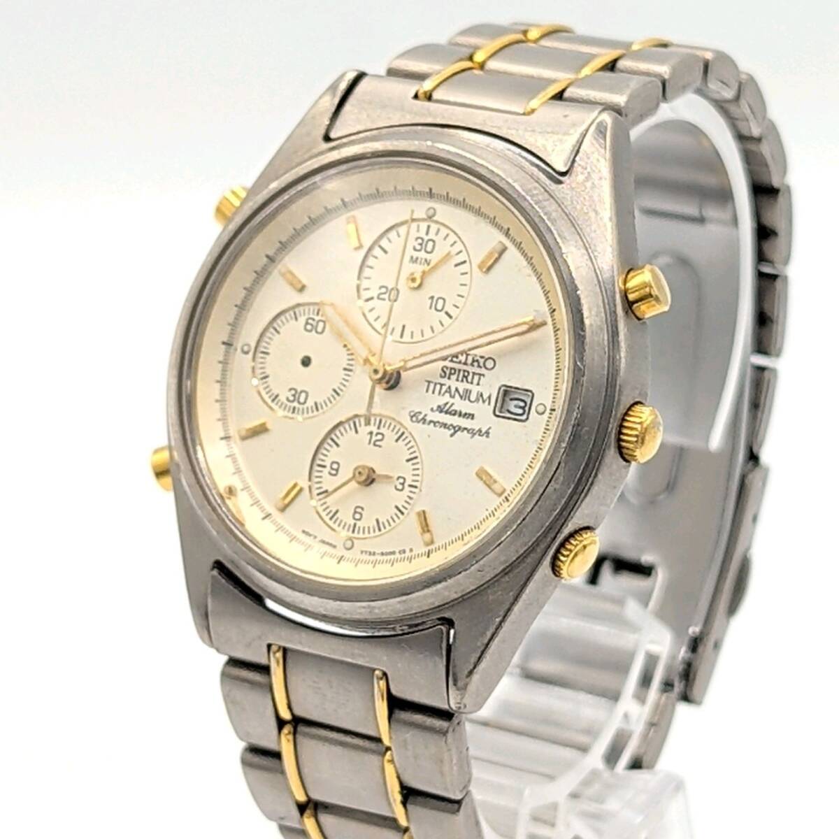 本物 稼働 SEIKO セイコー スピリット 7T32-6000 メンズ 腕時計 SEIKO 