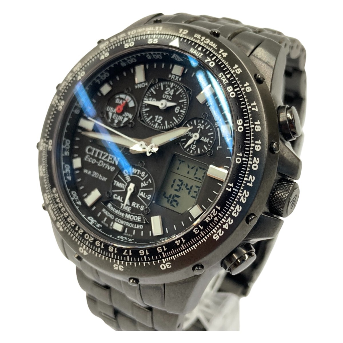 稼働CITIZEN アナデジC452-S029741 赤文字盤 10気圧防水 2026年最新 