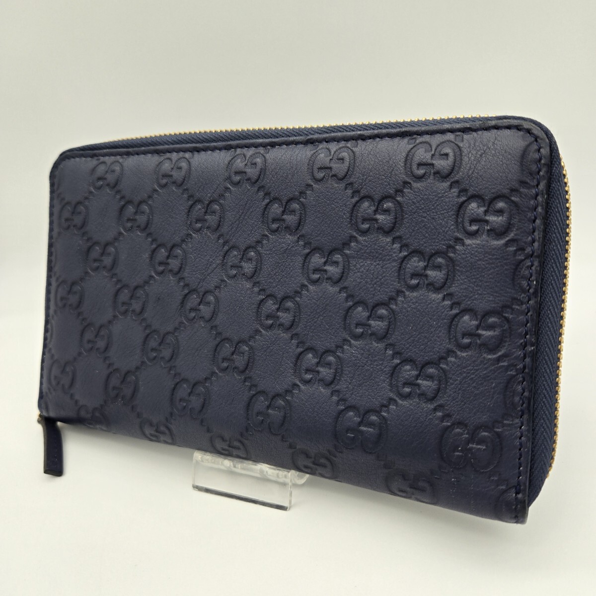 GUCCI グッチ GG柄 ラウンドファスナー 長財布 ブラック | Shop at 