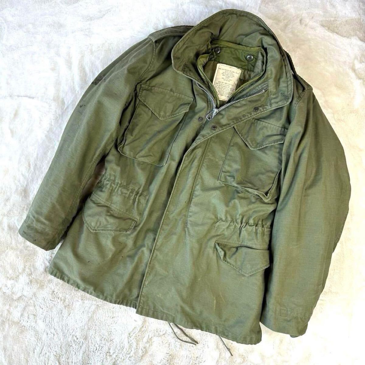 item 【80s】米軍実物 US ARMY M-65 ミリタリー キルティングライナー 