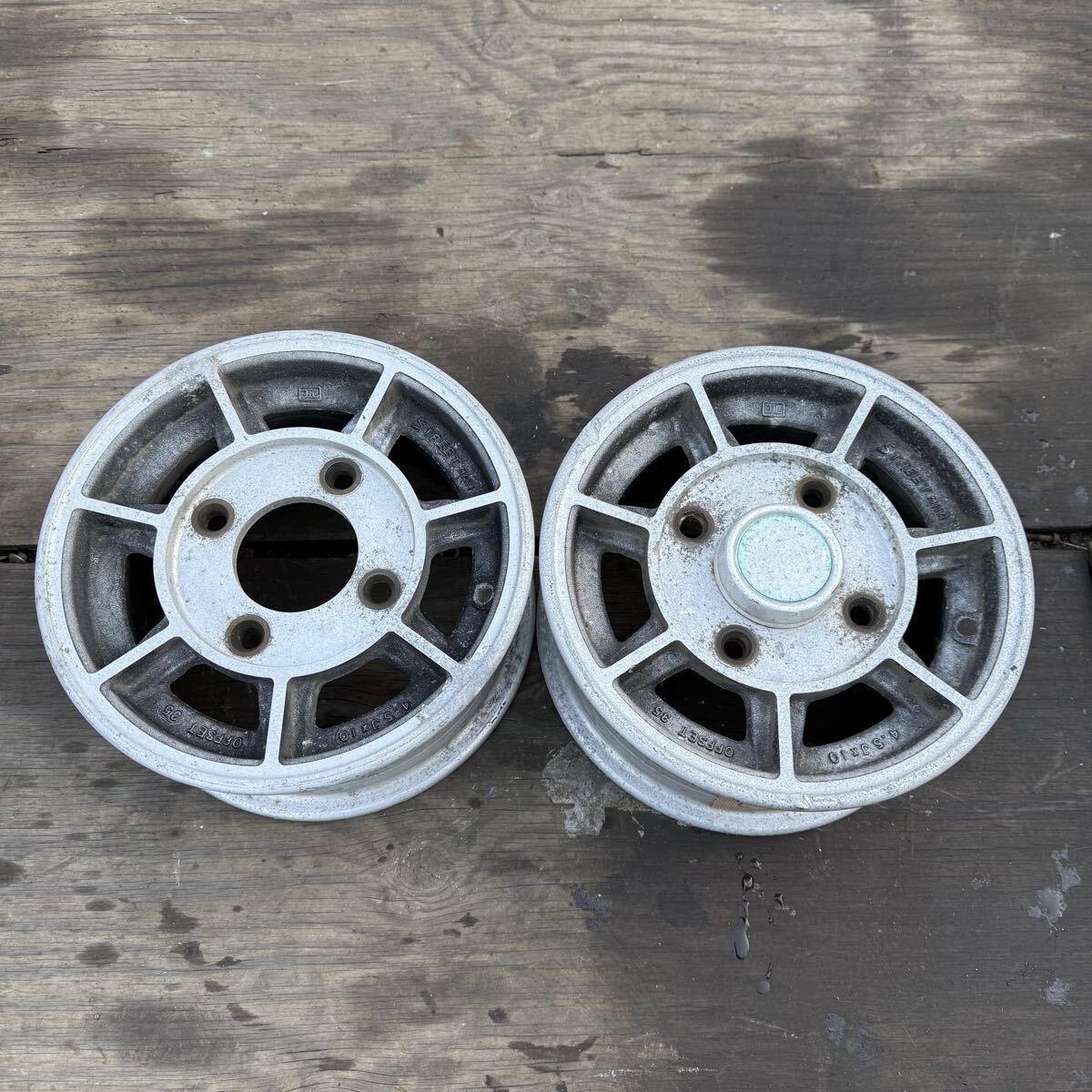 当時物 ダイハツ純正ホイール 10×3.5J PCD110 10インチ 4本セット 倉庫