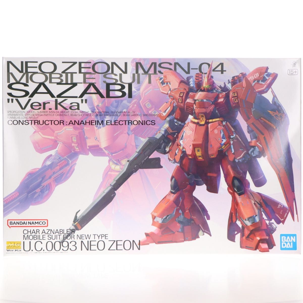 MG 1/100 νガンダム Ver.Ka [メカニカルクリア] 、サザビー Ver.Ka