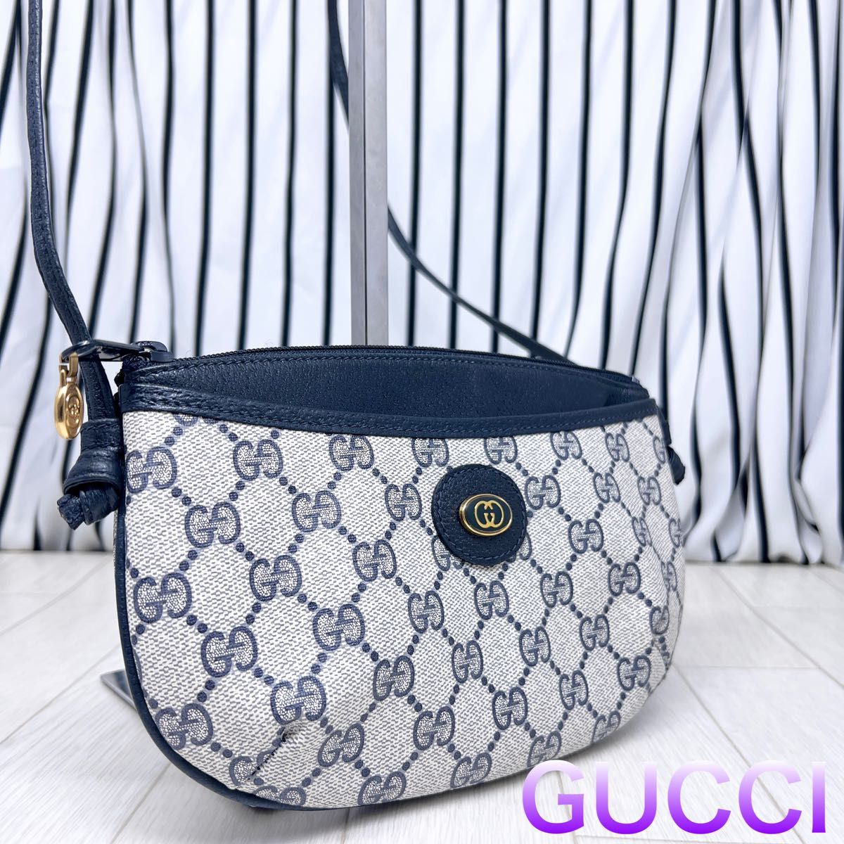 グッチ GUCCI ショルダーバッグ GG柄 シェリーライン PVC レザー GUCCI 