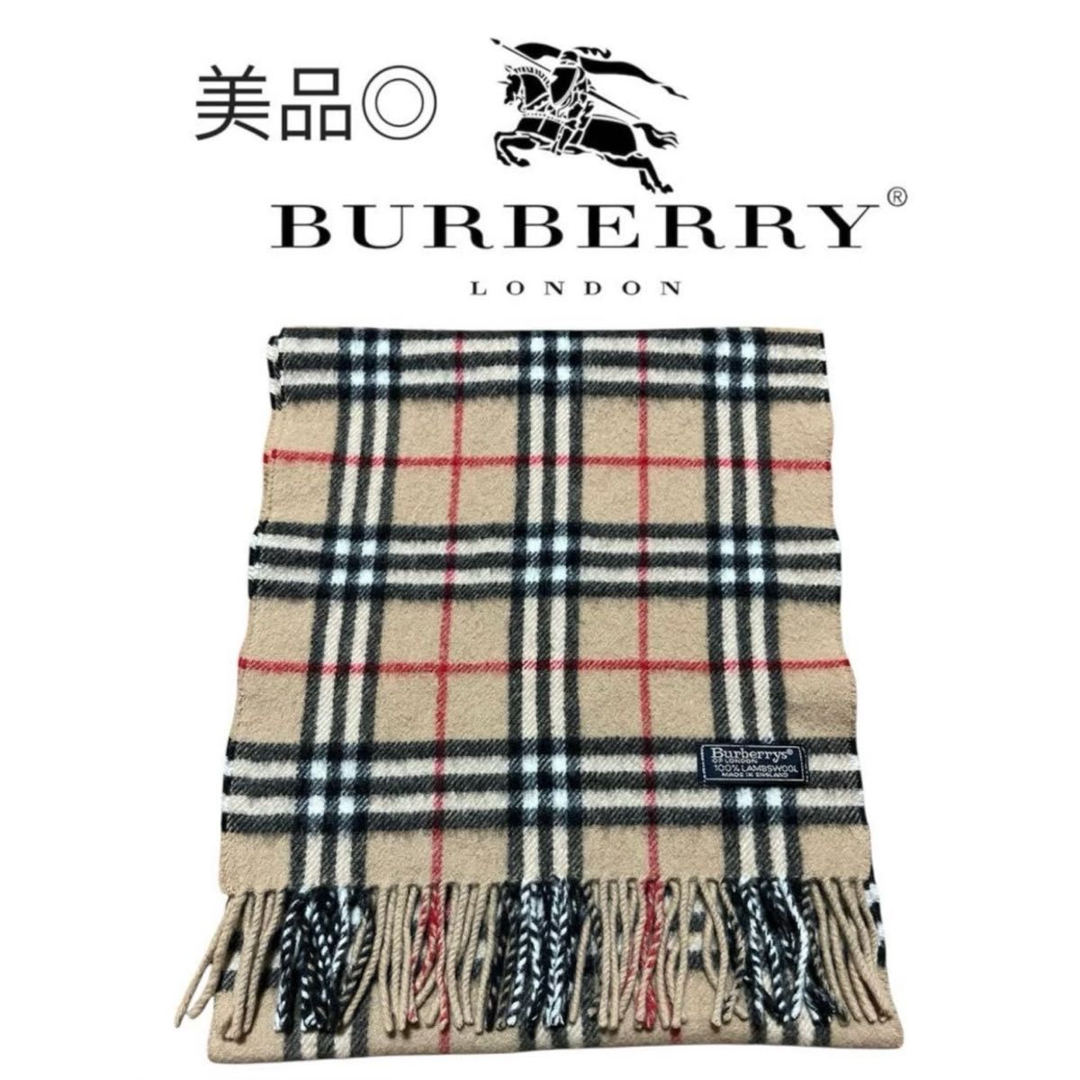Burberrys 100%カシミヤ ノバチェックマフラーイギリス製メンズ
