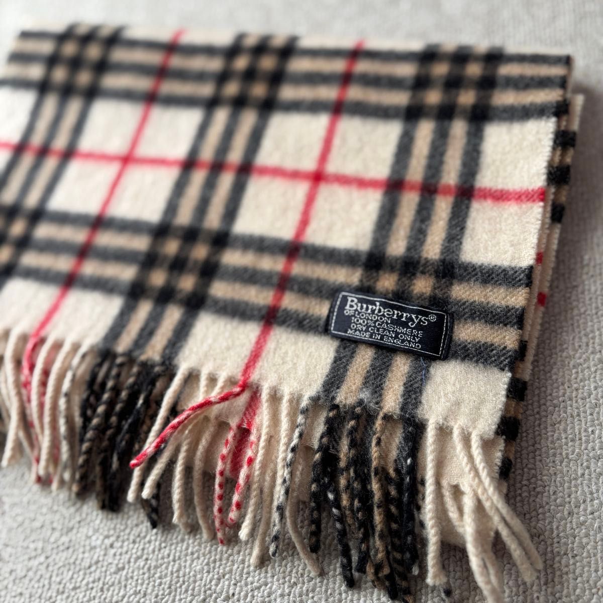 BURBERRY マフラー ノバチェック カシミア100% オールド バーバリー BURBERRY(バーバリー) Nova check cashmere muffler ノヴァ チェック