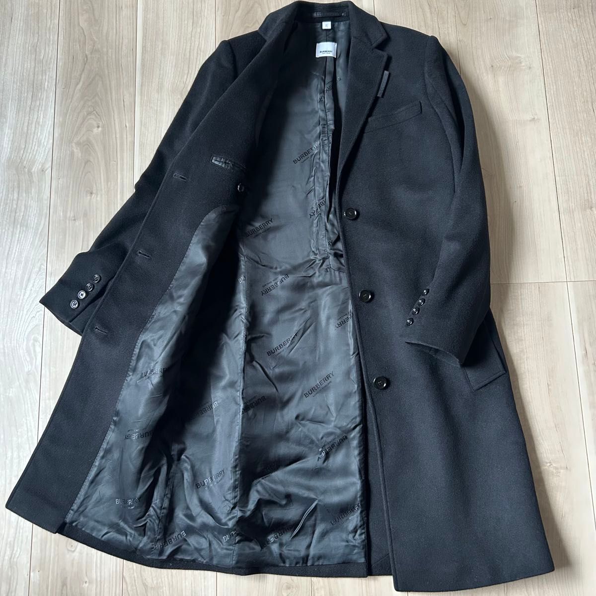 BURBERRY 超人気 金ボタン バーバリー ダブルフェイス ノバチェック