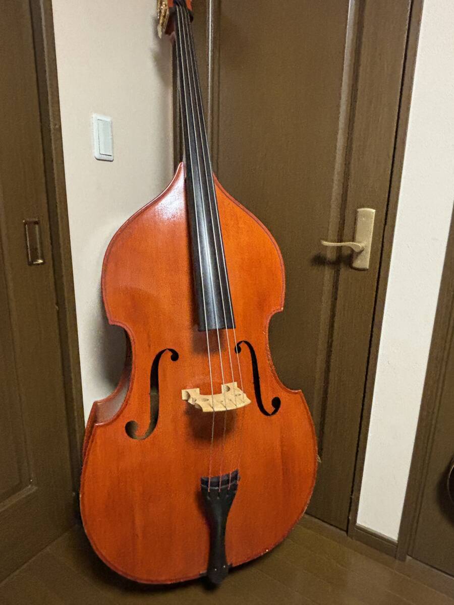 ウッドベース コントラバス オブジェ用 ジャンク品 ロカビリー ウッド