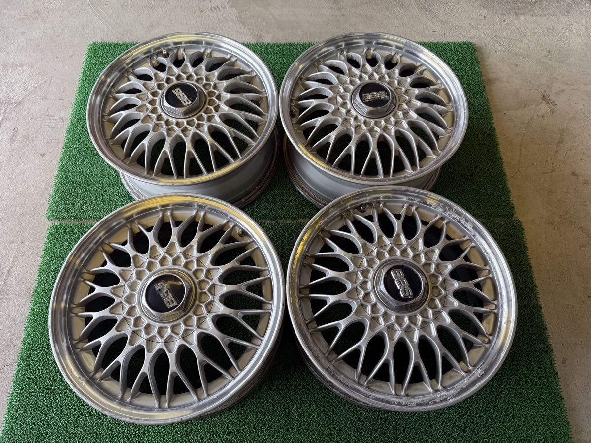 PCD114.3 BBS RG169 メッシュ 軽量 7j/+45 ハブ約60㎜ 4本セット! 中古 