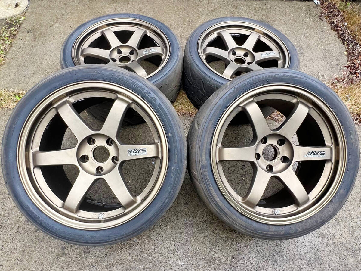 RAYS レイズ TE37 SAGA SL (PG) 4本 18×9.5J+45 5H 100 φ65 RAYS VOLK