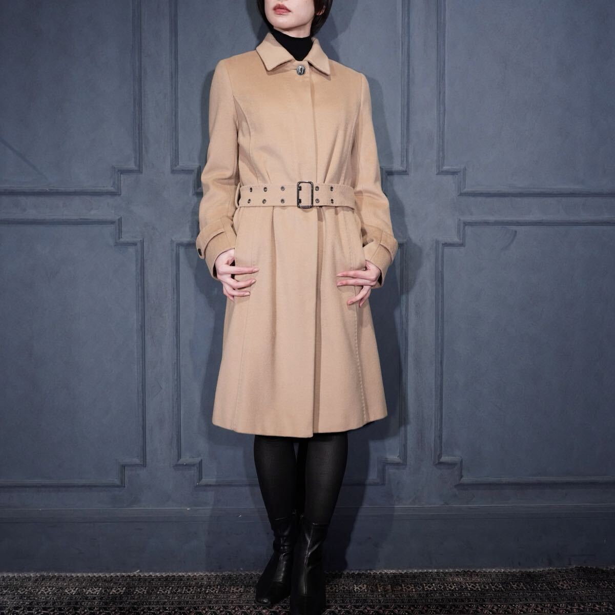 【極美品/カシミヤ】 BURBERRY LONDON ウール チェスターコート 美品】BURBERRY LONDON カシミヤ混 チェスターコート 黒 - メルカリ
