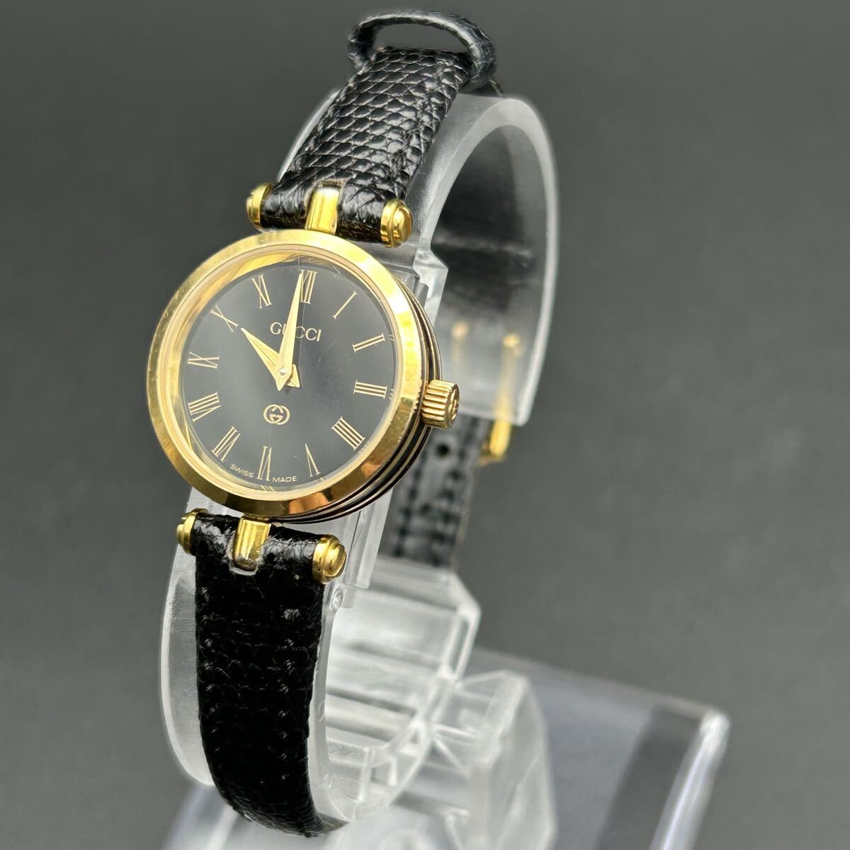 ☆極上品☆GUCCI グッチ 9040L 腕時計 新品電池 極希少 グレー文字盤