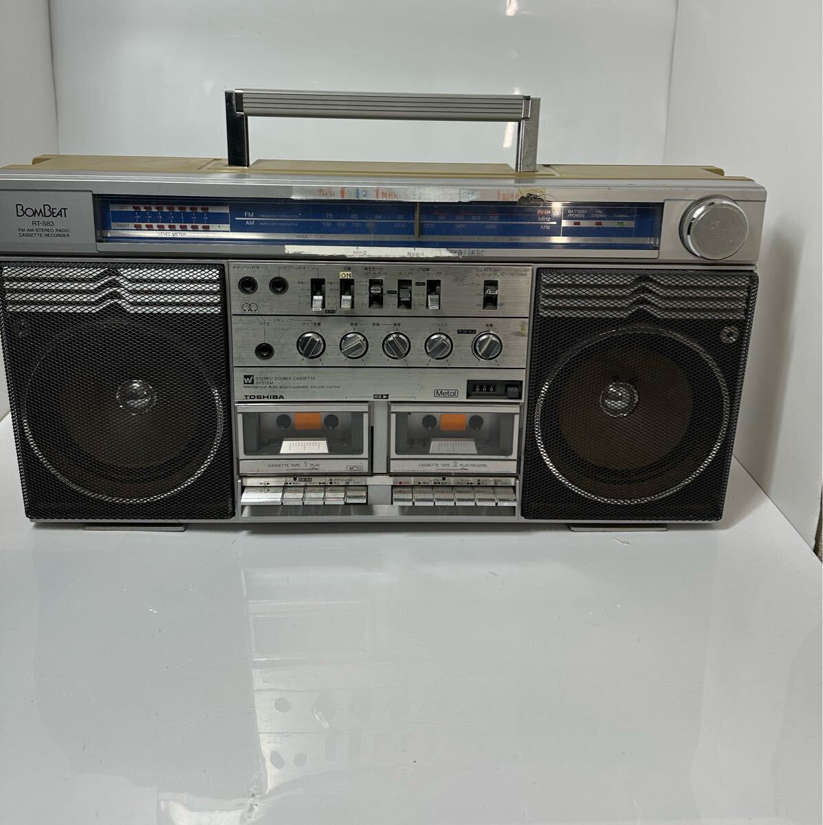 BOMBEAT ラジカセ RT-S71D MkⅡ【動作品】 ジャンク品TOSHIBA BOMBEAT TOSHIBA RT-S71D ラジカセ 動作品