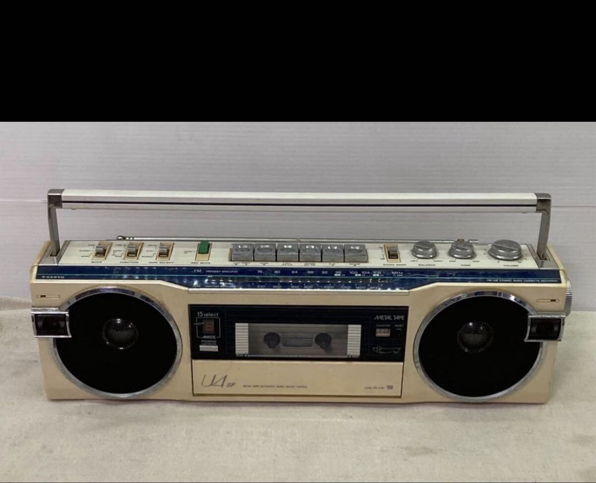 ラジカセ SANYO MR-FF2 昭和レトロ FM AM MR-FF2 SANYO サンヨー
