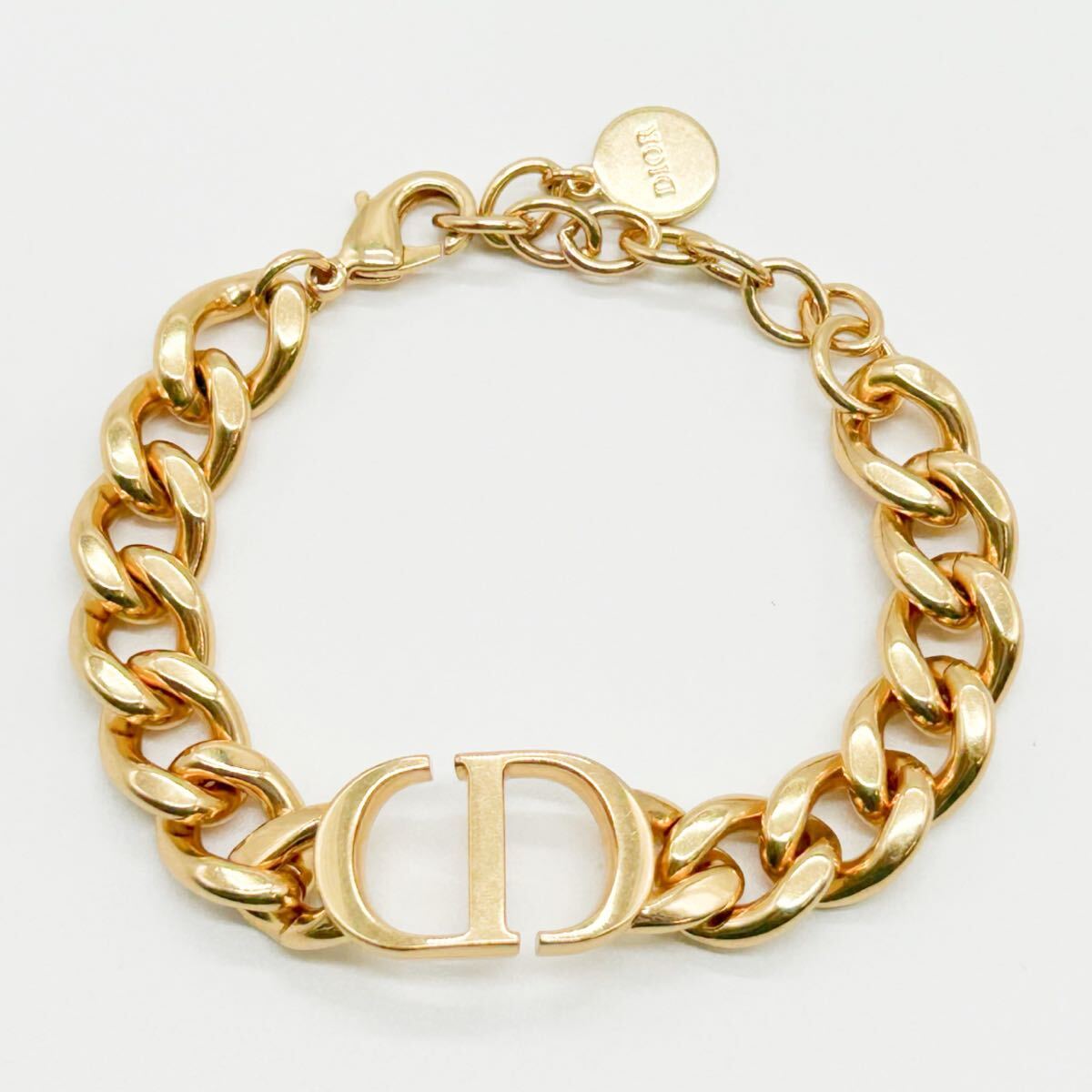 Dior クリスチャンディオール CDロゴ パール ブレスレット ゴールド
