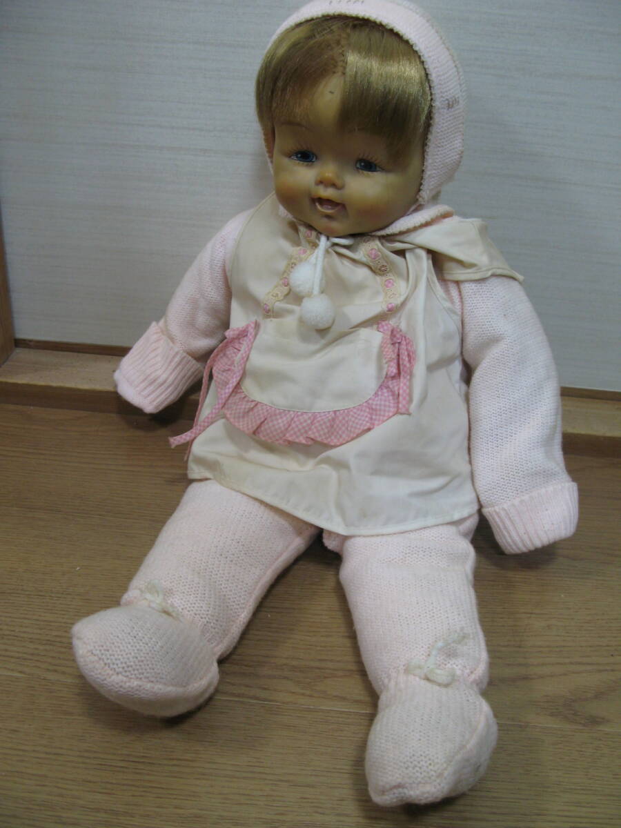 新品未使用 昭和レトロ オオイケ 赤ちゃん ぬいぐるみ 抱き人形 かわいいお人形 オオイケ抱き人形
