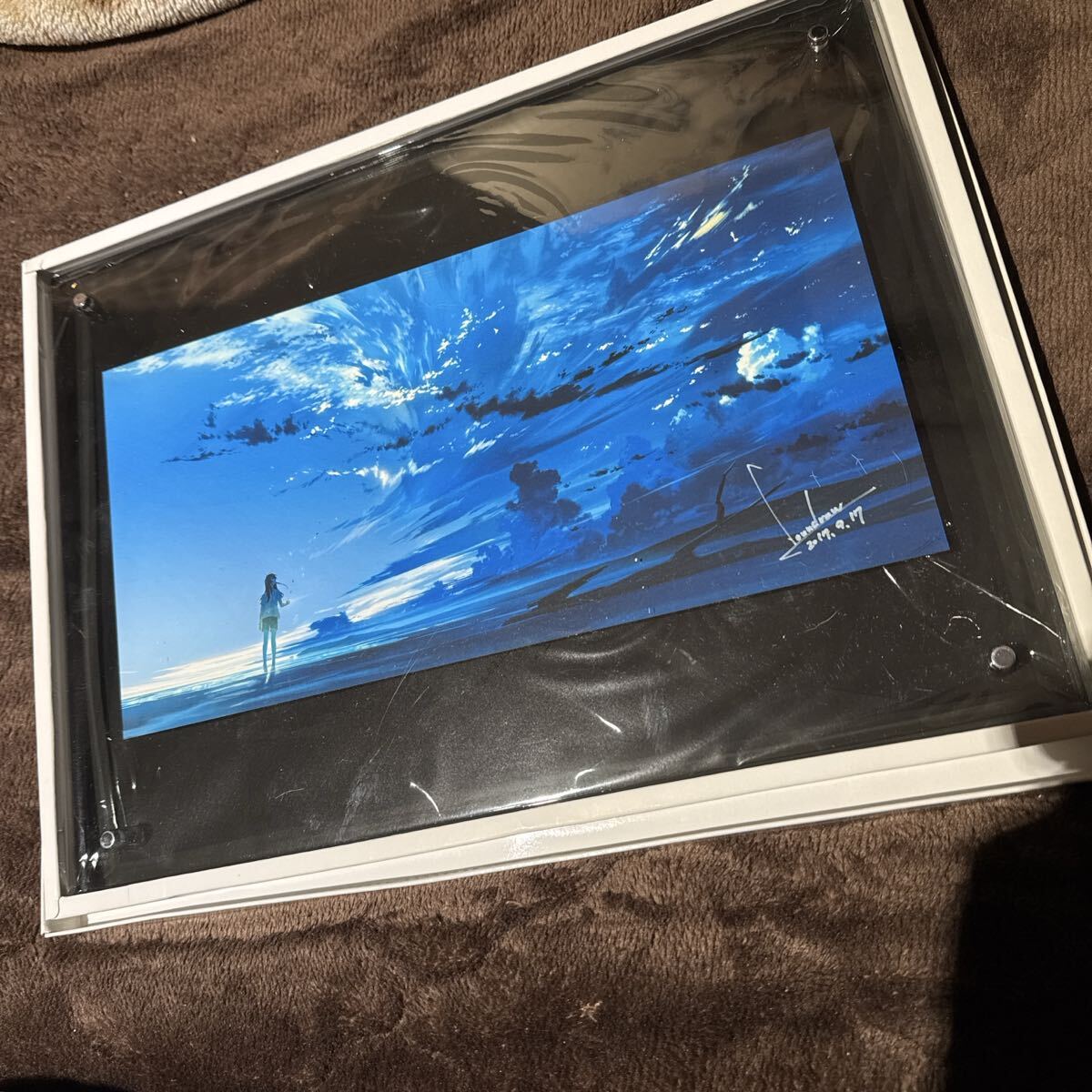 複製原画　フカヒレ　直筆 サイン　桜色　アートグラフ　ジークレー　かまあを 複製原画 フカヒレ 直筆 サイン 桜色 アートグラフ ジークレー かまあ