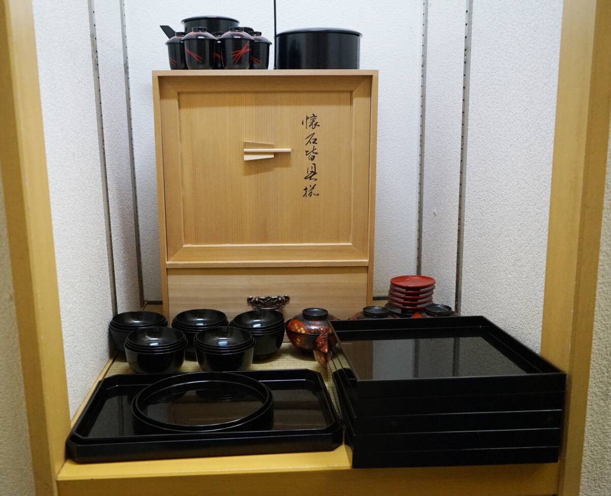 R》伝統工芸 讃岐彫 讃岐膳5客 四方膳 会席膳 刳抜 251216お5 R》讃岐 