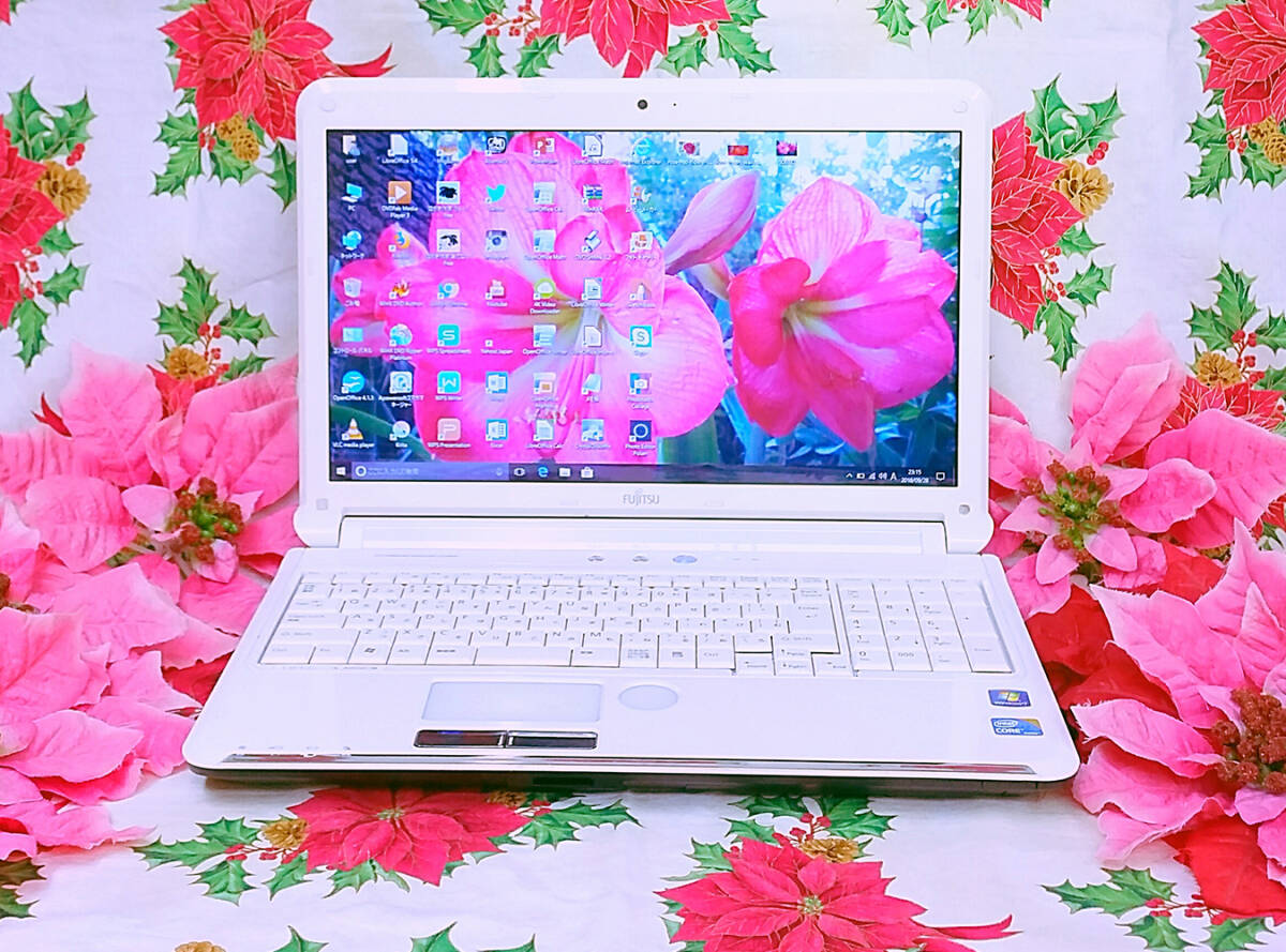 極上品/新品マウス/Windows11搭載/ホワイト富士通ハイスペックLifebook