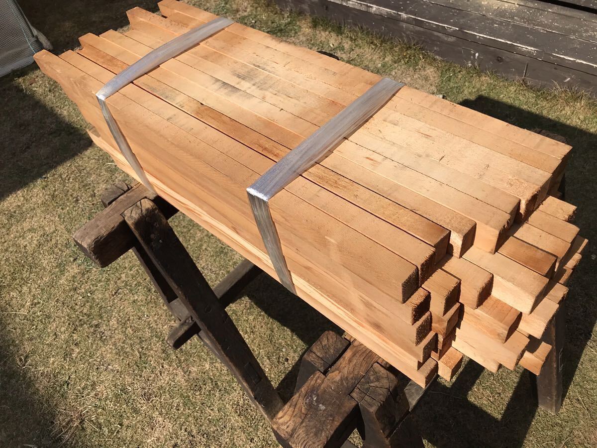 木曽檜 赤身柾目 天然材 角材 90〜105cm×5.5cm×3.5cm