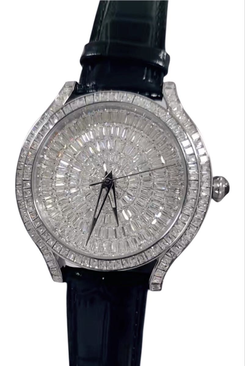 ティファニー アトラス クロノグラフ 新品ベルト 男女兼用 新品電池