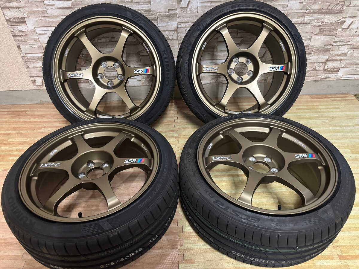 SSR タイプc 2本 15インチ 7j？ オフセット不明 114.3 車 SSR タイプc 2本 15インチ 7j？ オフセット不明 114.3