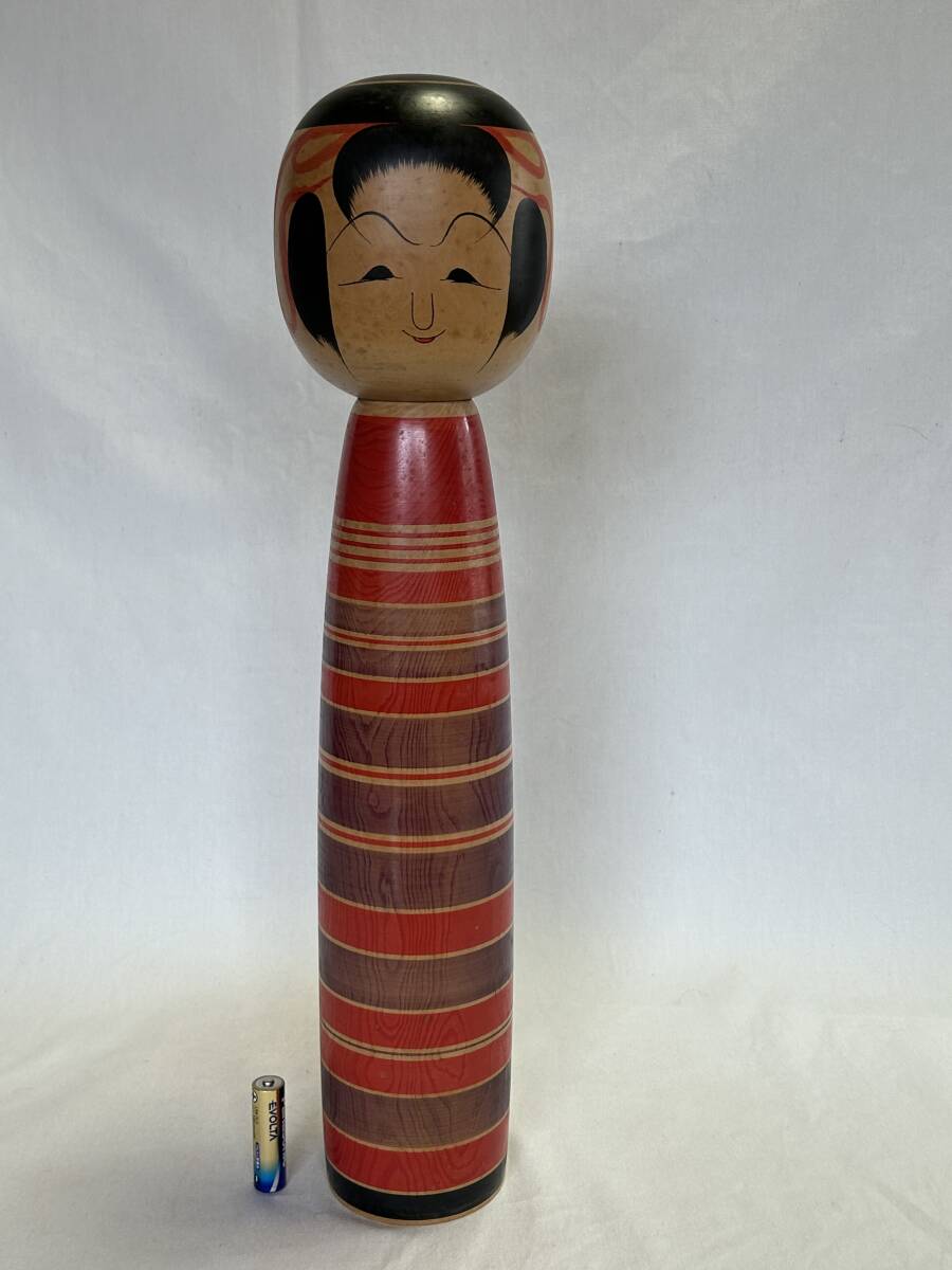 人形、キャラクタードール 【日本伝統こけし】 鳴子系 河村清太郎 18cm 