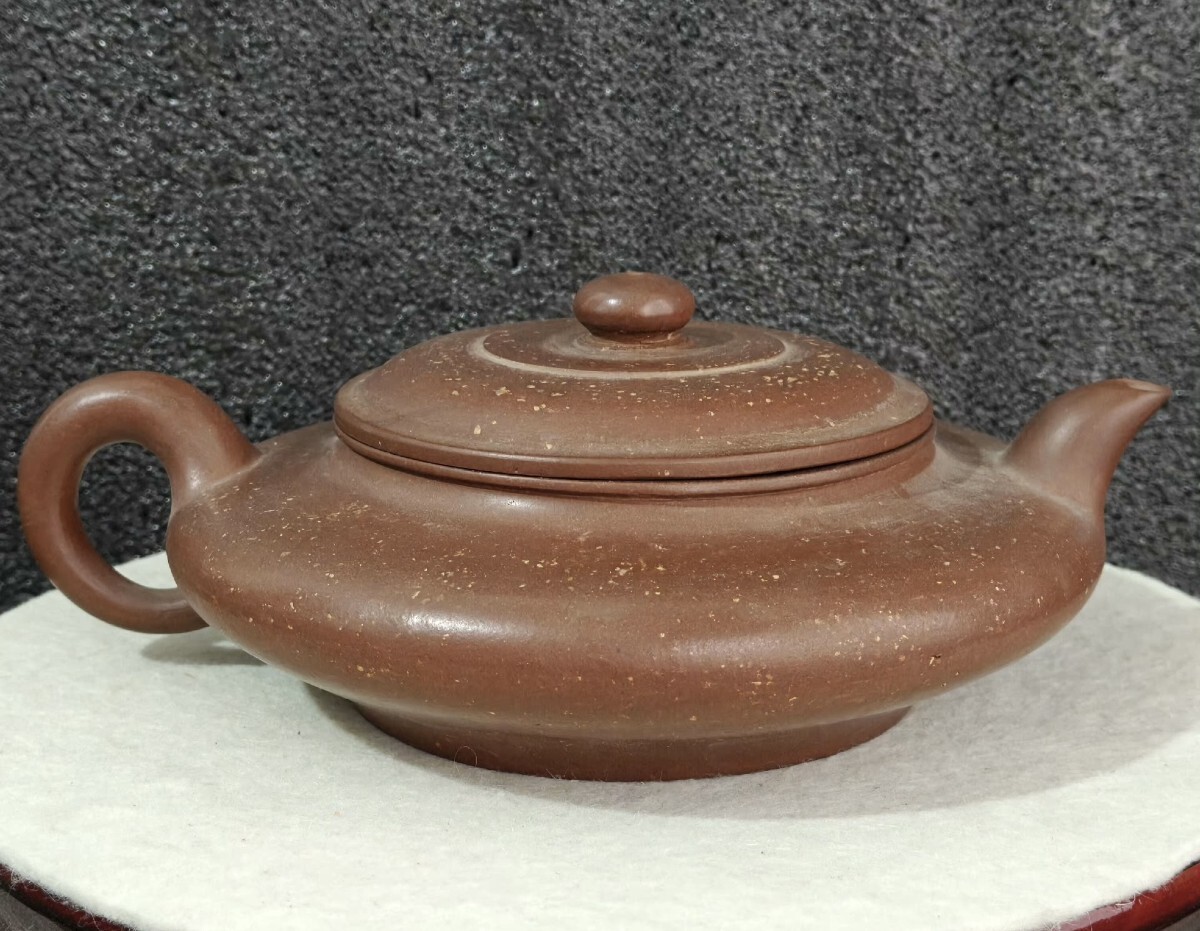 中国古玩 唐物 煎茶道具 朱泥 紫泥 中國宜興 款 紫砂壷 茶