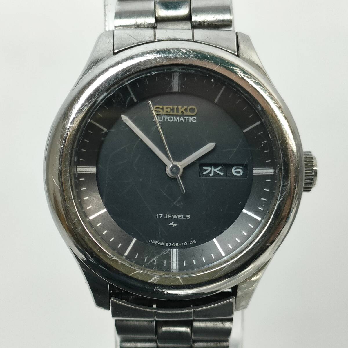 稼働】SEIKO セイコー Automatic オートマチック 2206-0370 ブルー 