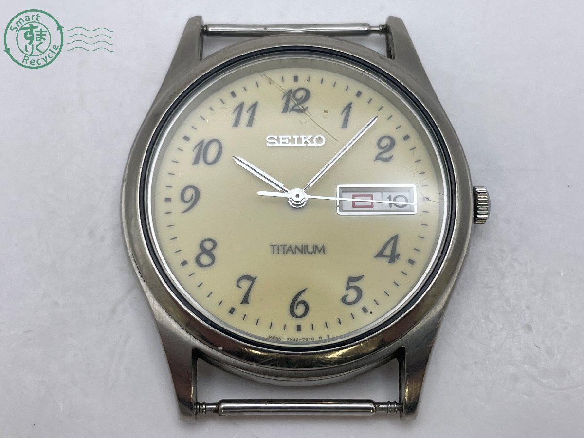 1◇稼働◇ W107 1円スタート 美品 SEIKO セイコー 腕時計 7N43-9080 