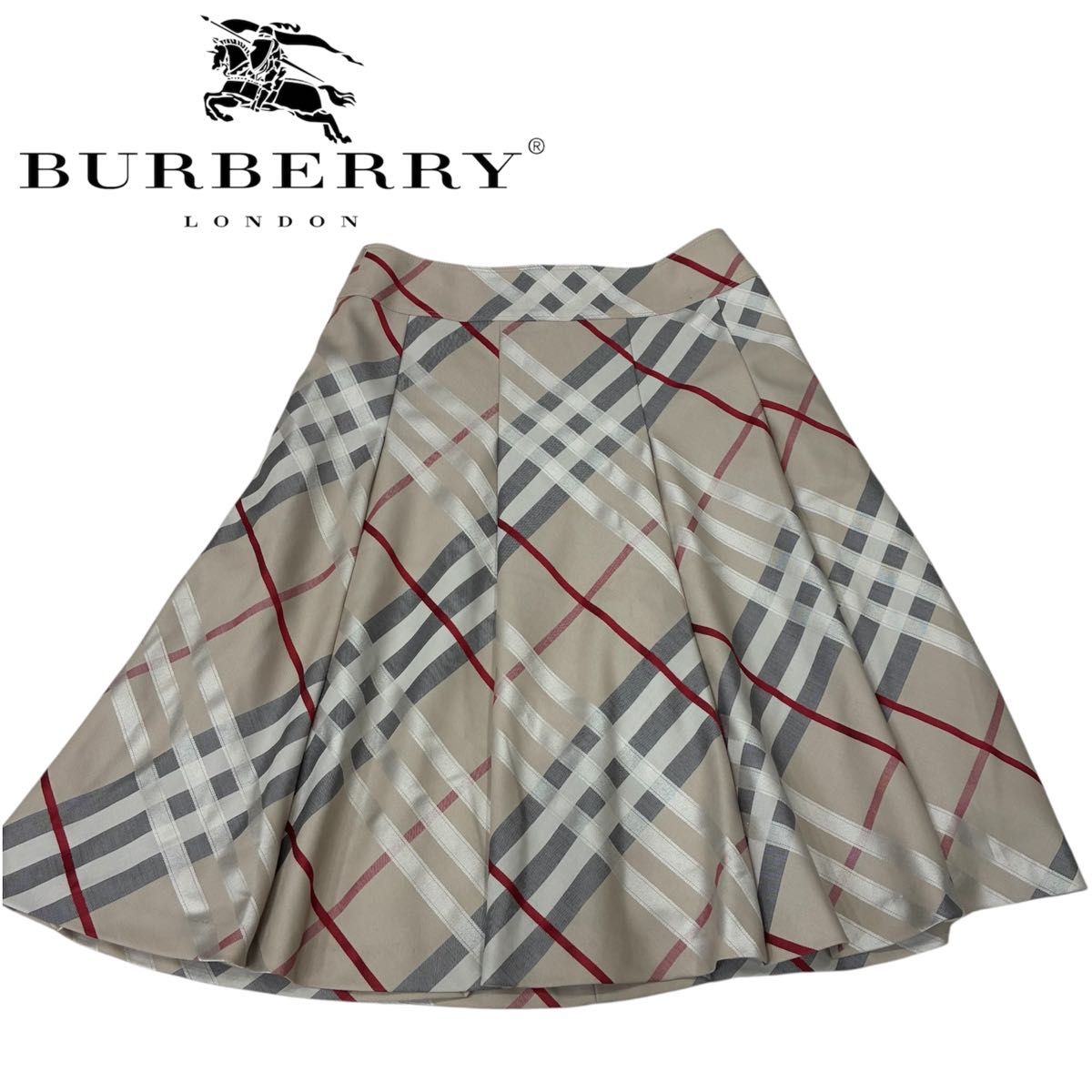美品✨BURBERRY LONDON バーバリー 巻きスカート ノバチェック BURBERRY LONDON】ノバチェック柄 ラップスカート（巻きスカート