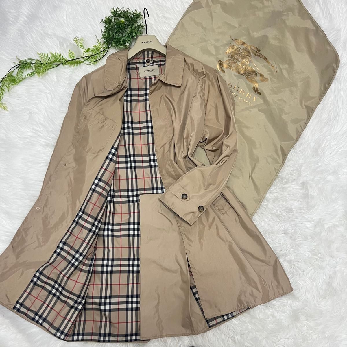 BURBERRY LONDON ステンカラー コート ライナー カシミヤ混 バーバリー