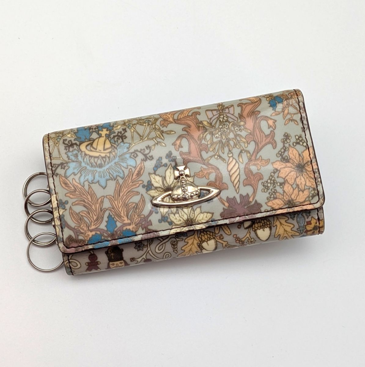 新品 箱付き Vivienne Westwood キーケース 4連 ブラックディアマンテ