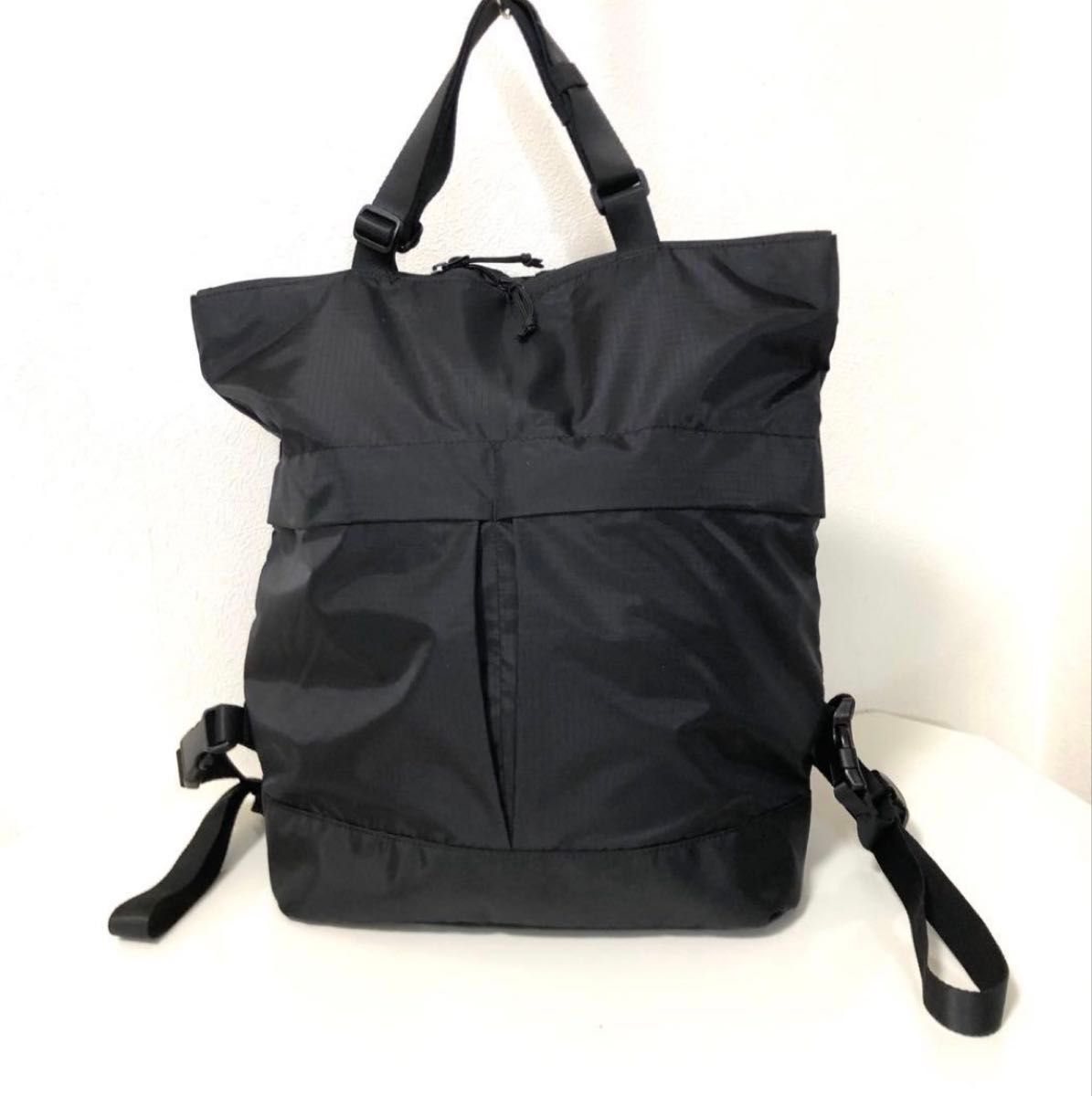 PRADA プラダ リュック バックパック 三角ロゴ 巾着 ナイロン レザー