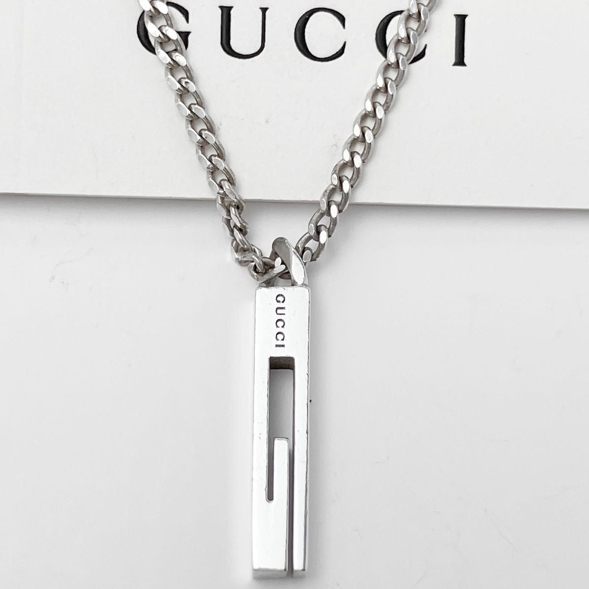 グッチ GUCCI 925 ネックレス シルバー 喜平チェーン メンズ OT539