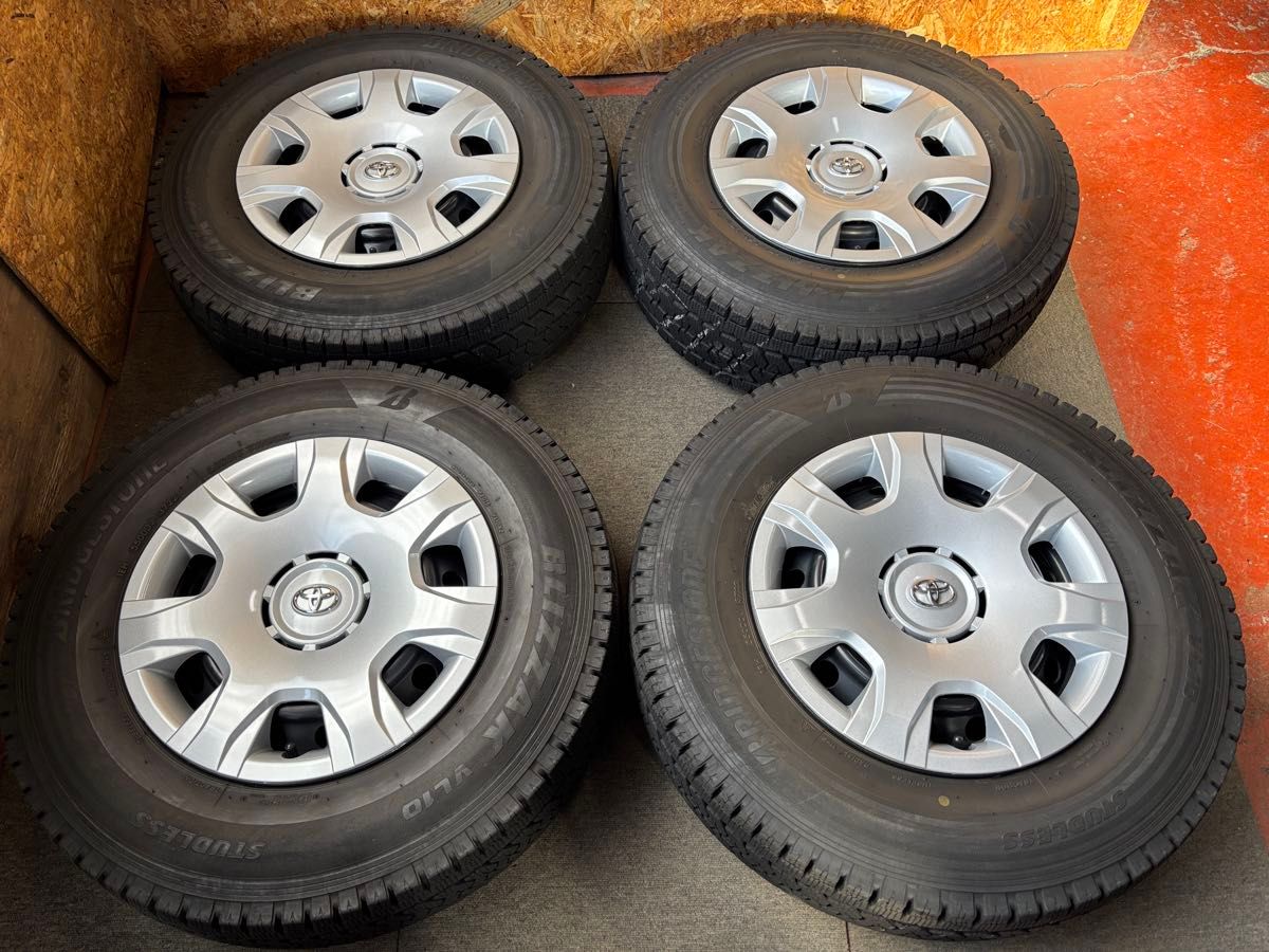 ブリヂストンサマータイヤ195／80R15スチールホイールセットイボ付きバリ山 ブリヂストンサマータイヤ195／80R15スチールホイールセットイボ付きバリ山