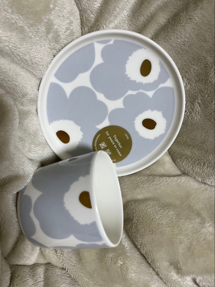 のこりわずか☆marimekko 限定Rullaマグ＋プレート各1点 シール付き