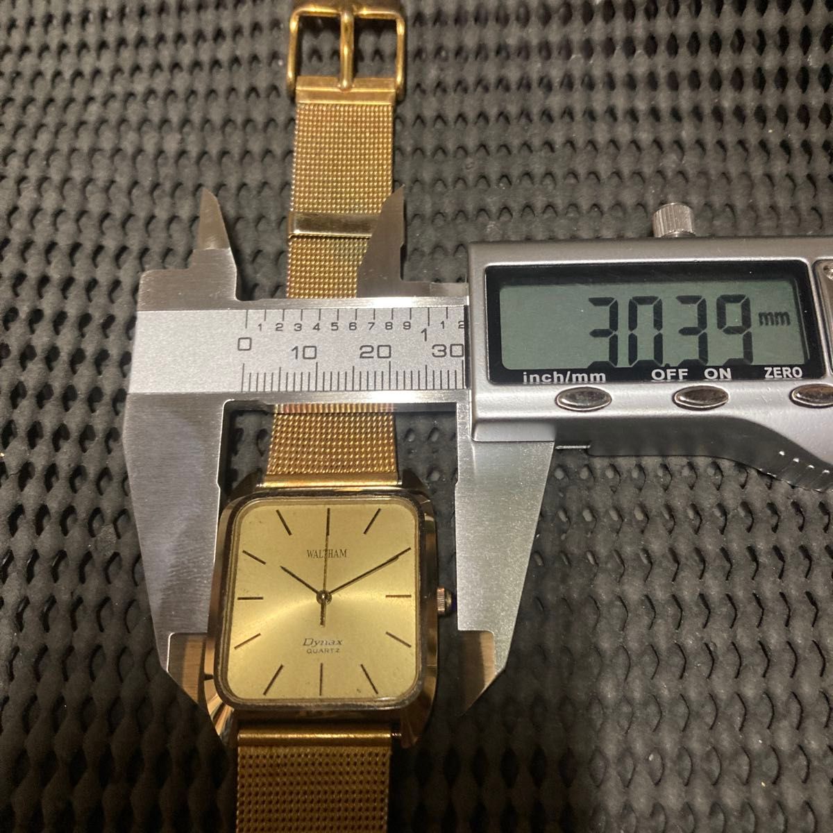 ウォルサム Dynax デイト WALTHAM ダイナックス ジャンク スクエア 青 