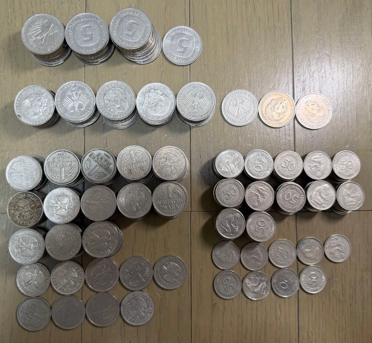 一朱銀 一分銀 コレクション アンティーク 銀貨 古銭 5枚まとめて