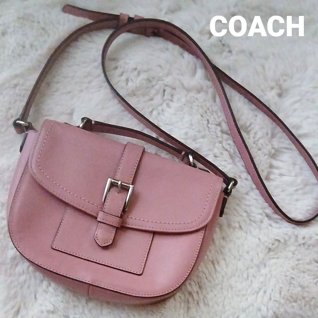 直販卸売 COACH コーチ レミ ピンクベージュ フラワー ショルダー 