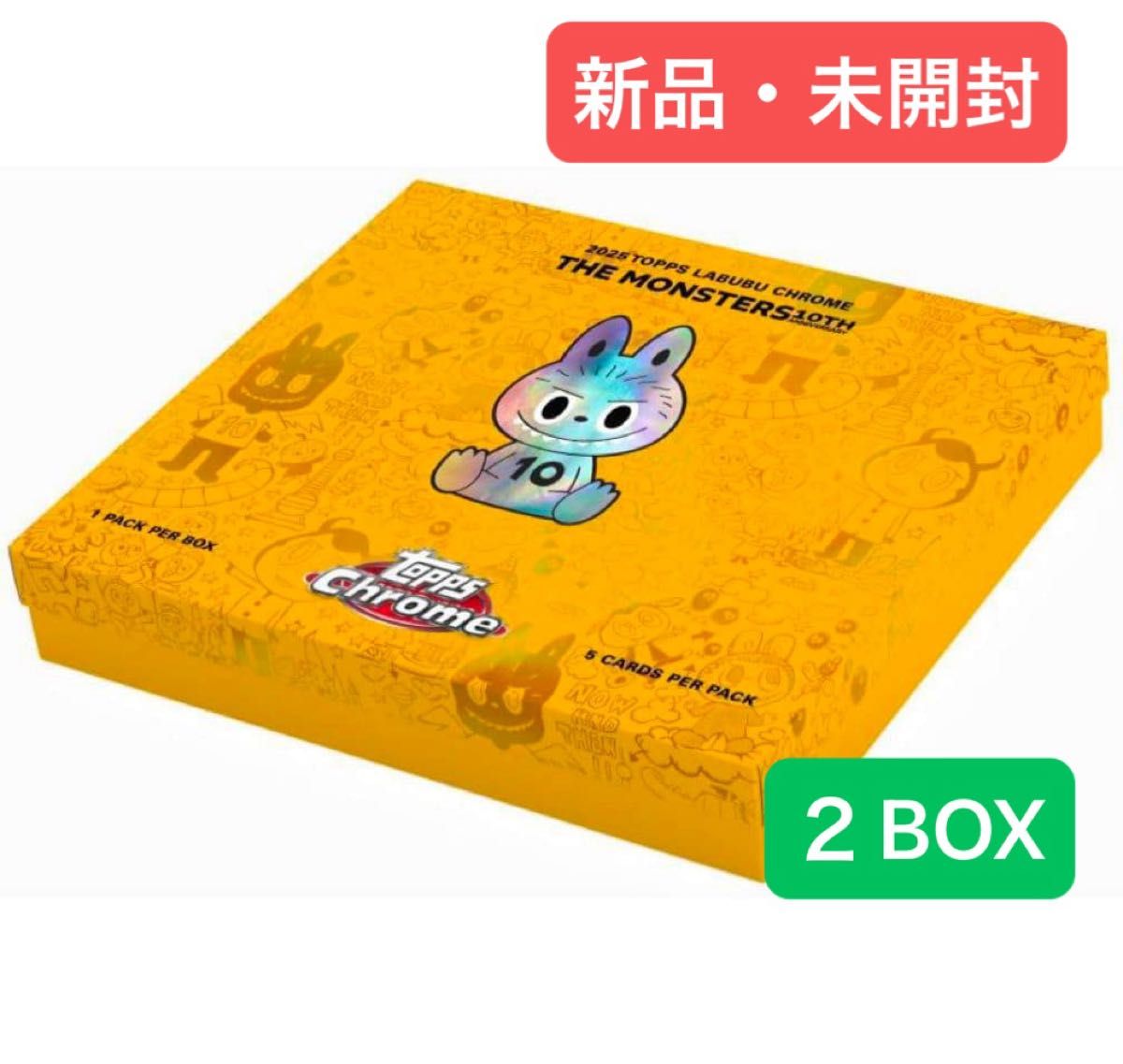 Topps Chrome 10周年記念ボックス ラブブ 2BOX popmart 2_52ad50a3