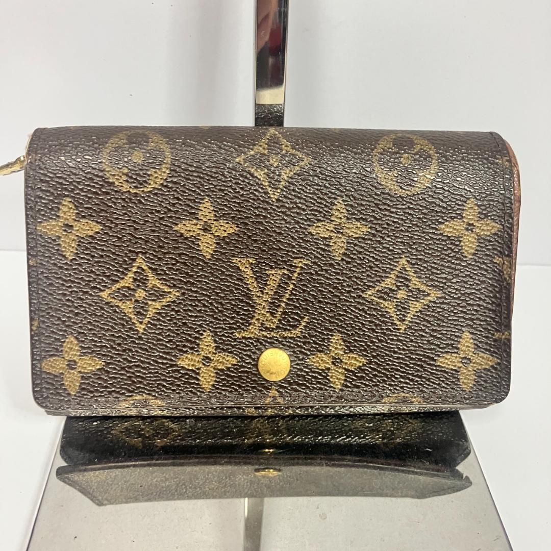 ルイヴィトン　モノグラム ポルトモネビエ トレゾール 二つ折り財布 L字 LOUIS VUITTON ルイヴィトン ポルトモネ トレゾール 折り財布 二つ折り