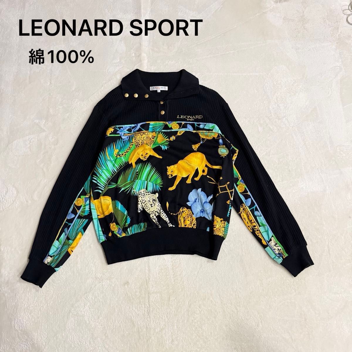 LEONARD SPORT レオナールスポーツ カーディガン 花柄 40 | Shop at